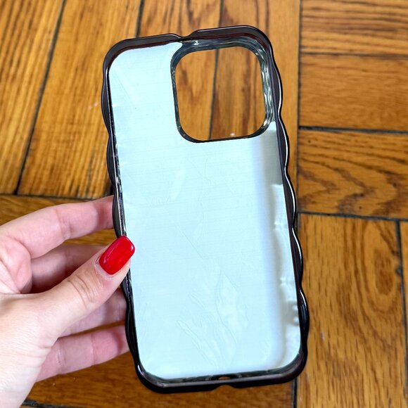 Electroplated Geometric Gradient Marble iPhone 14 Pro Case - Picture 4 of 4